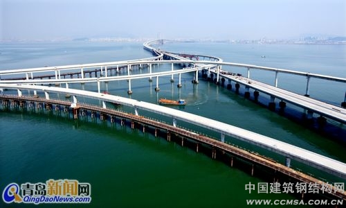 海灣大橋?qū)?ldquo;青島、紅島、黃島”串聯(lián)起宏偉大青島