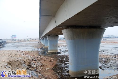 跨海大橋的建成將使青島老港、油港、前灣港連為一個整體